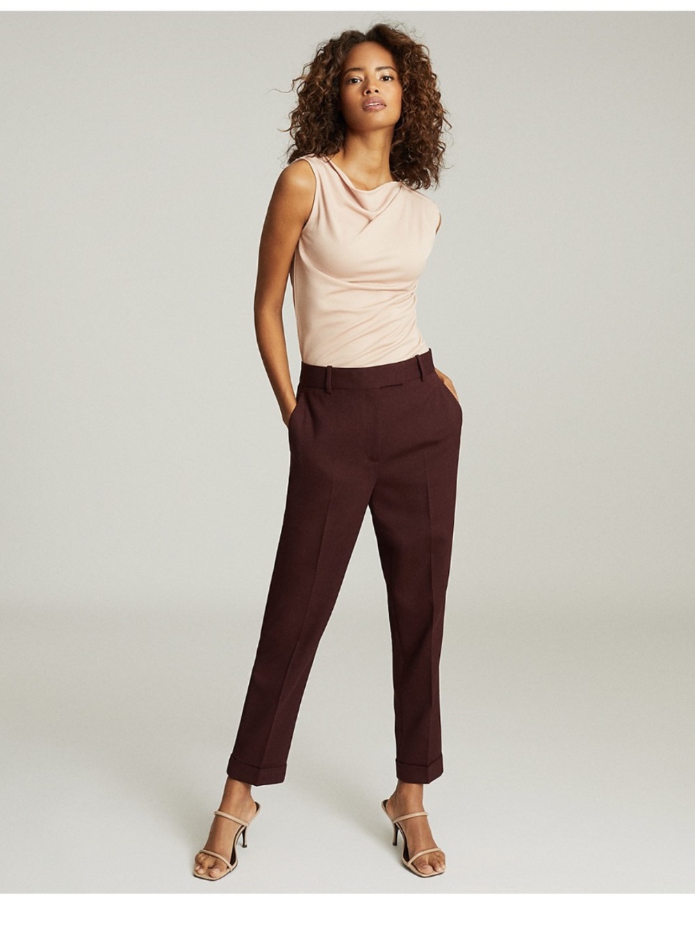 REISS Freya Slim Leg Pants